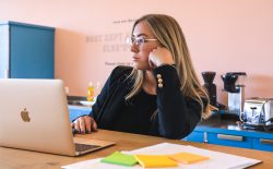 woman at laptop