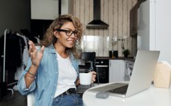 woman at laptop