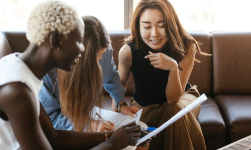 women collaborating